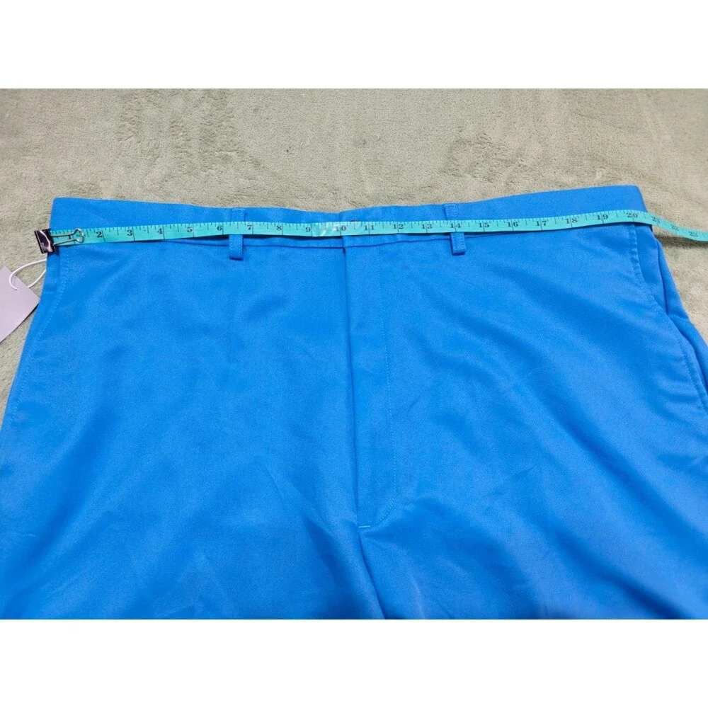 Haggar Cool 18 Mens Golf Shorts Size 42 Blue Performance Moisture Wicking NWT